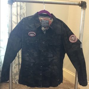 Affliction women long sleeve shirt